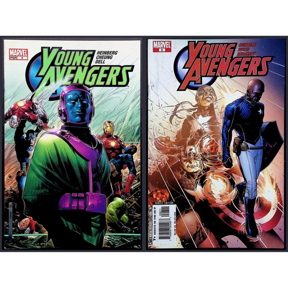 Marvel Other - Young Avengers 4 & 8 1st Kang Appearance Eli Bradley Patriot 2x Comic Lot NM‎